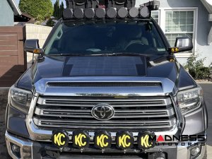 Toyota Tundra Flexible Solar Panel Kit - Complete Kit w/ Waterproof Controller + Hood Decal - 2nd Gen 2014-2021 - 90W Toyota Tundra Flexible Solar Panel Kit - Complete Kit w/ Waterproof Controller + Hood Decal - 2nd Gen 2014-2021 - 90W